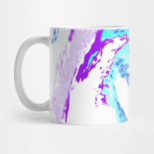 Contemporary Blue and Purple Abstract Art Mug